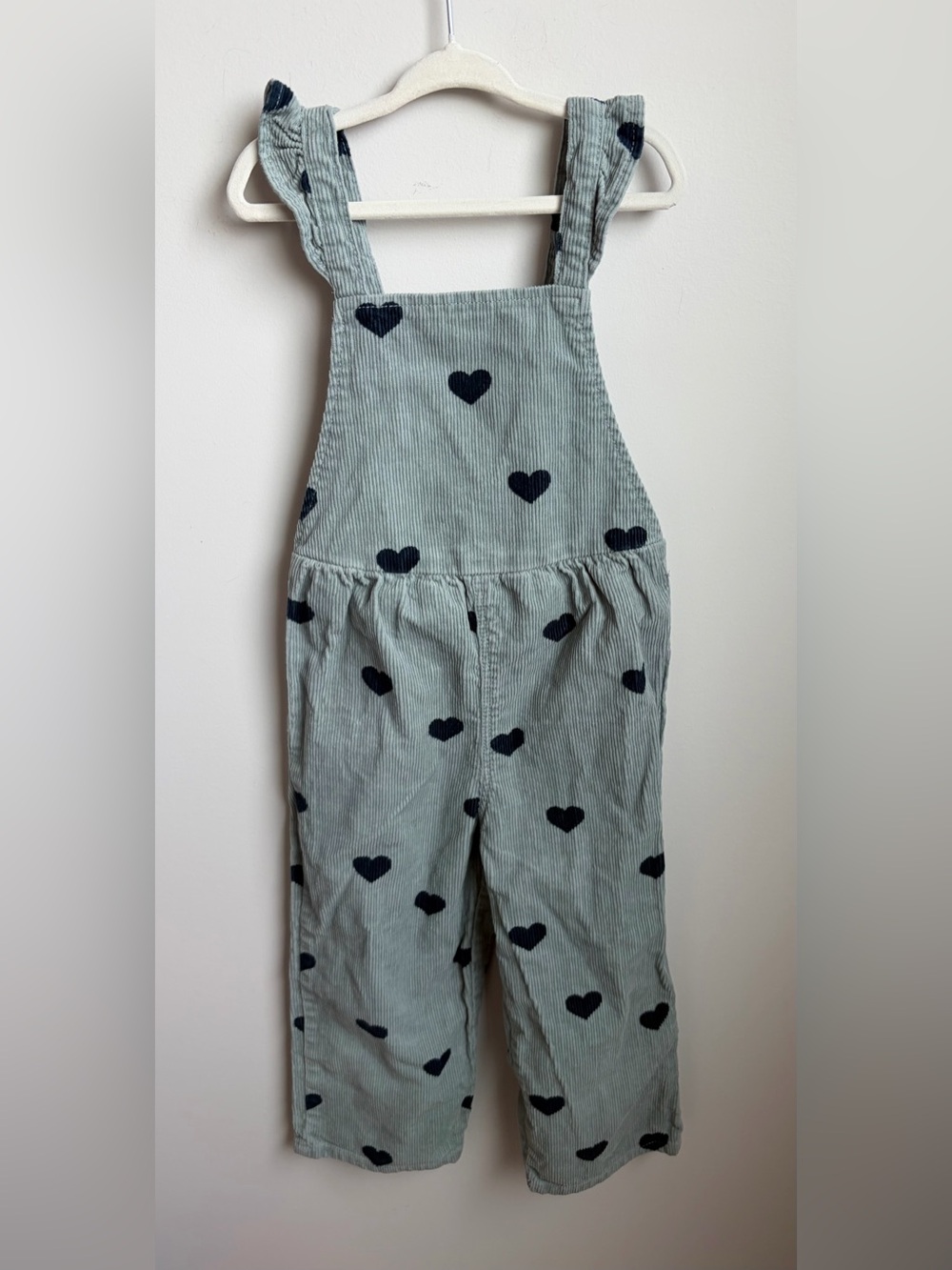 Zara Kids Corduroy Heart Overalls